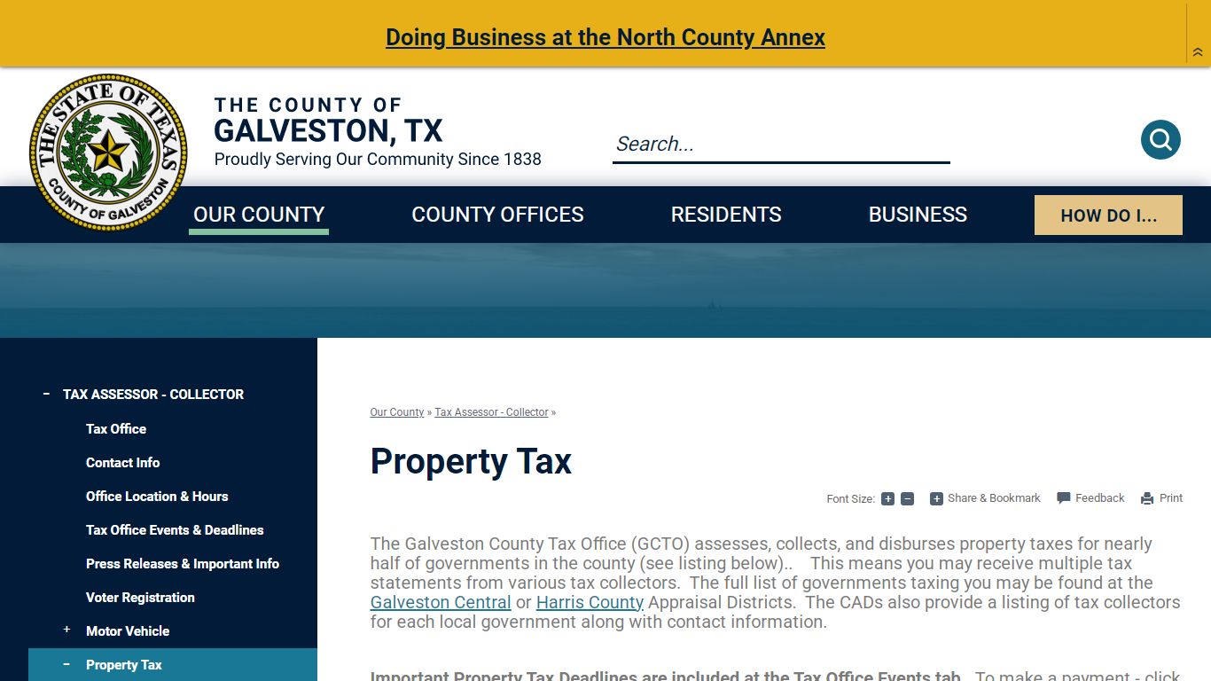 Property Tax | Galveston County, TX