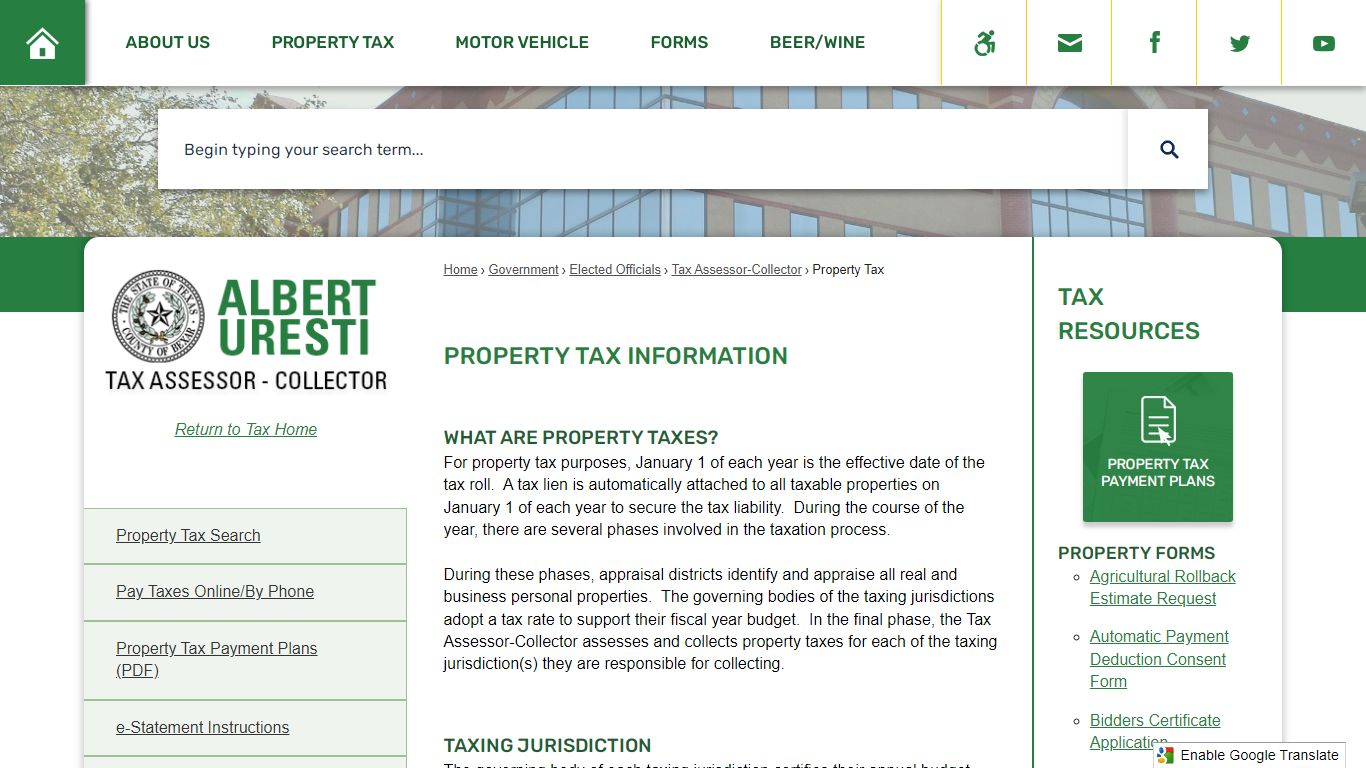 Property Tax Information | Bexar County, TX - Official Website